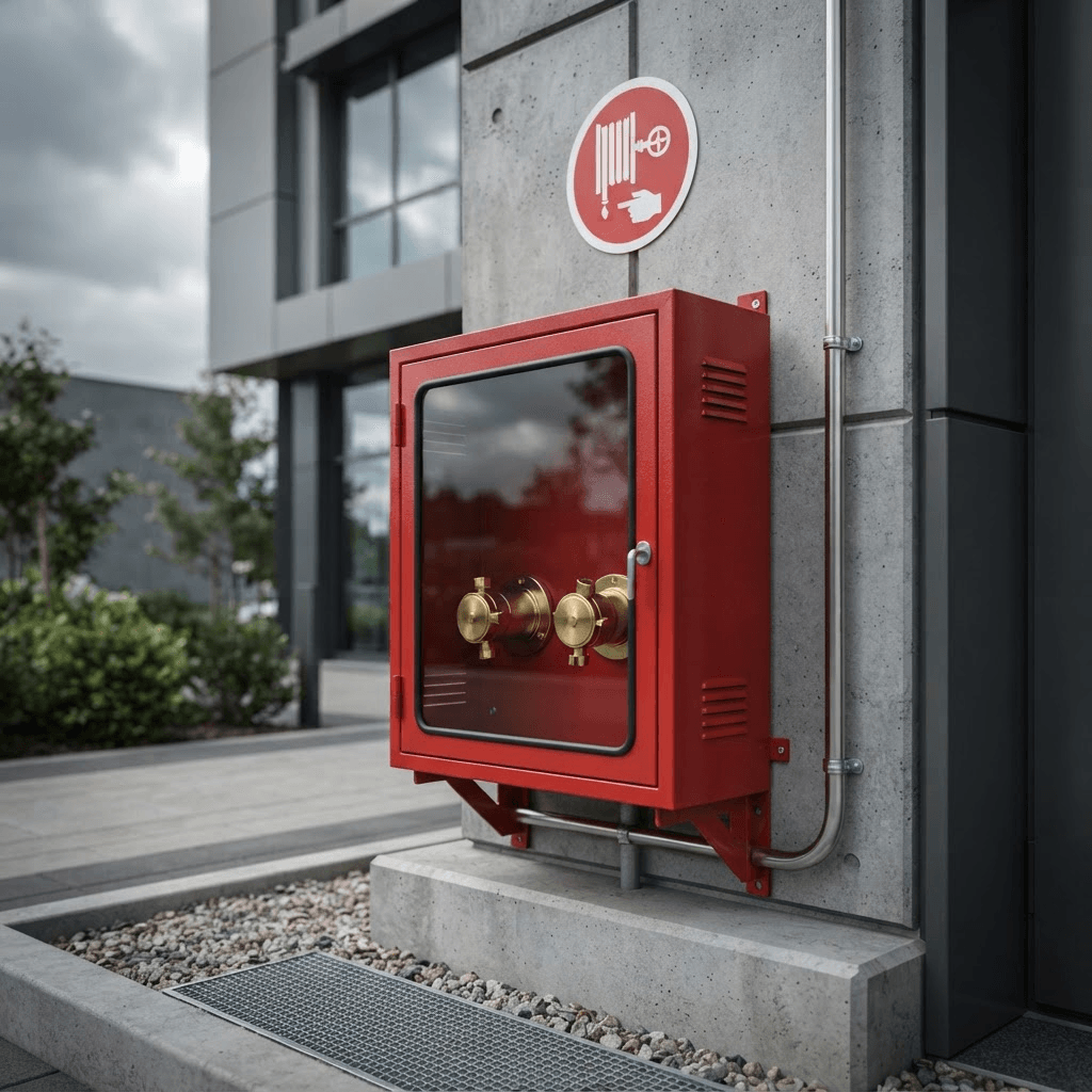 Fire brigade inlet connections