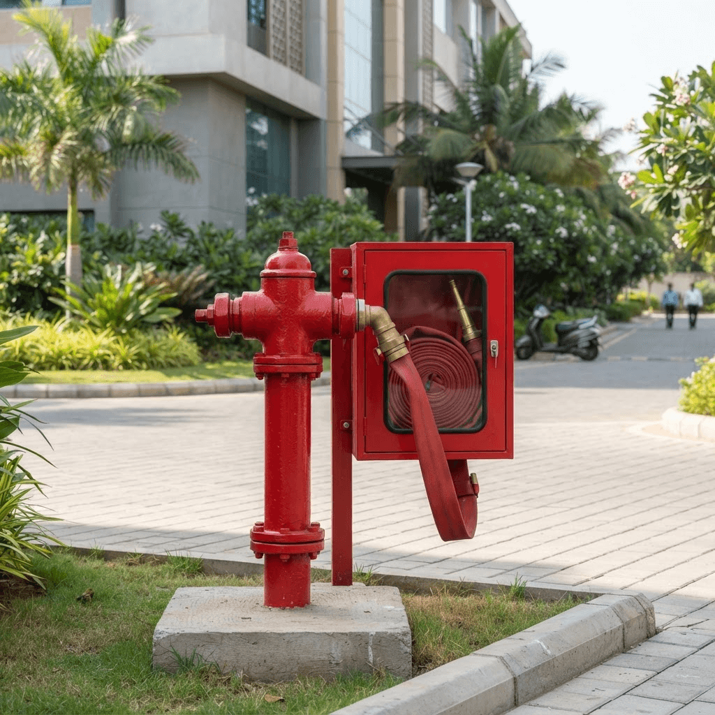 Hydrant and hose reel equipment